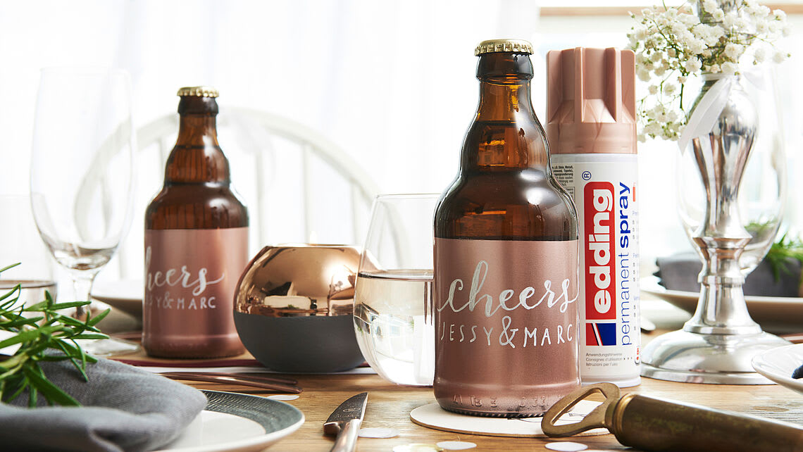 Spray permanente de pintura acrílica de alta gama Edding E-5200 Cobre Brillante2