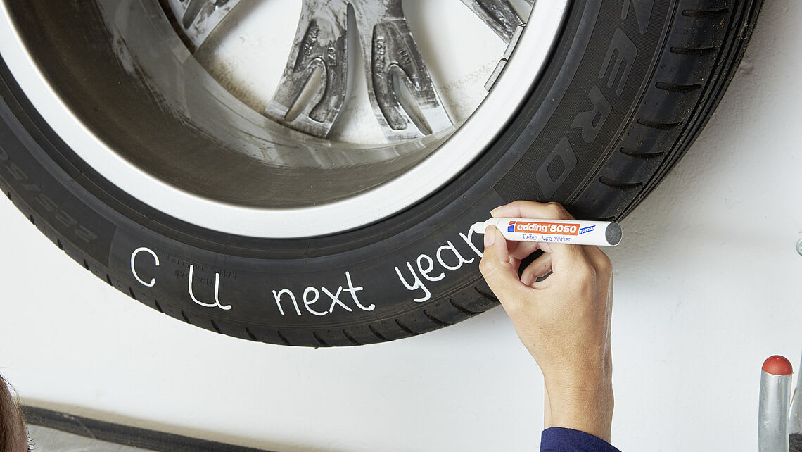 Marcador Para Neumáticos Edding E-8050 Blanco2