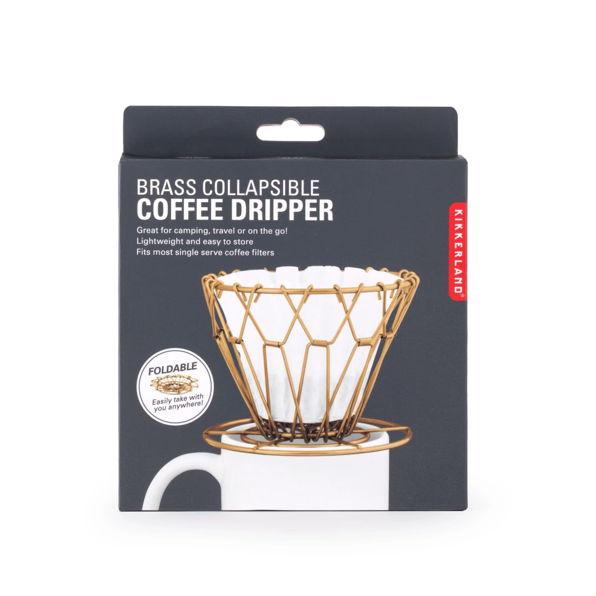 Filtro De Café Kikkerland Colapsable Bronce2