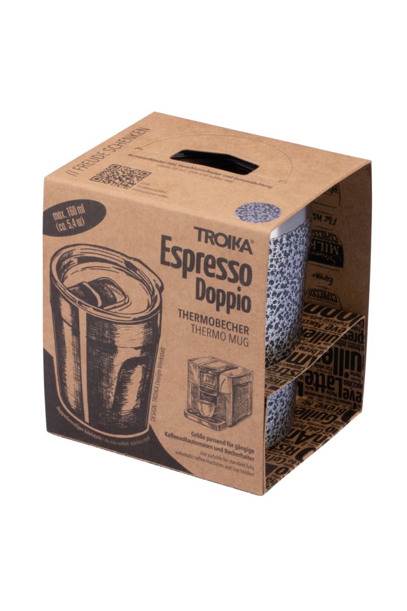 Taza térmica Troika  para bebidas calientesTitanio6