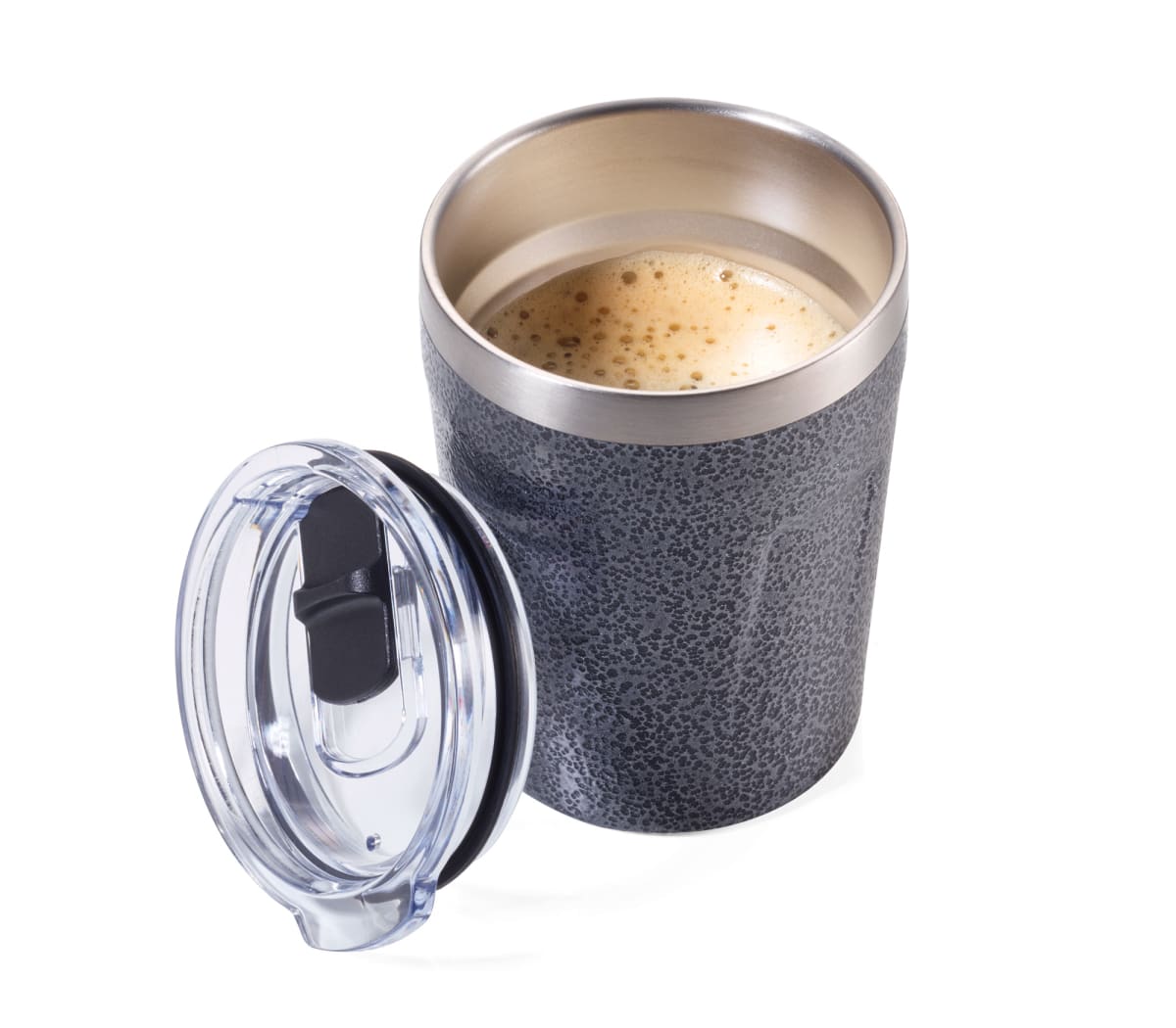 Taza térmica Troika  para bebidas calientesTitanio2