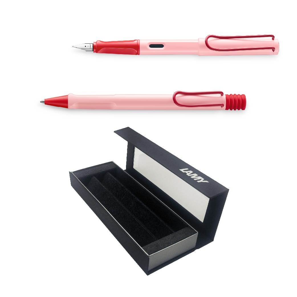 Set Edicion Especial Lamy Safari Cherry/Cherry Pluma + Boligrafo1