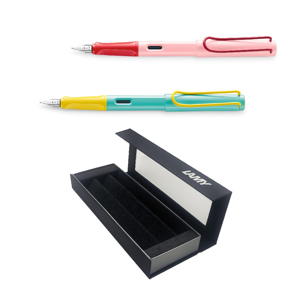 Set Edicion Especial Lamy Safari Cherry/Piña Pluma + Pluma1