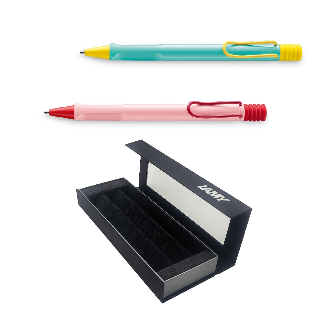 Set Edicion Especial Lamy Safari Piña/Cherry Boligrafo + Boligrafo1