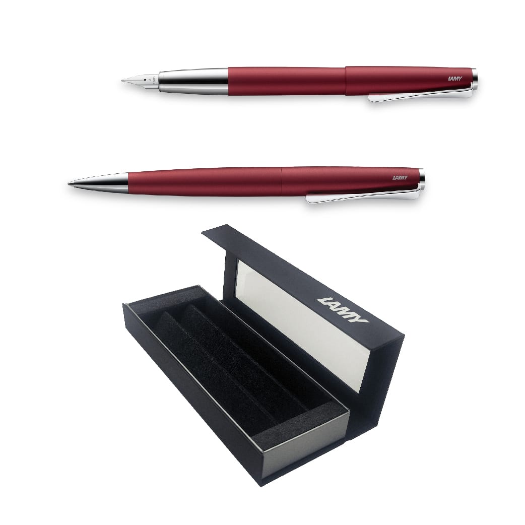Set Edicion Especial Lamy Studio Royal Red Pluma + Boligrafo1