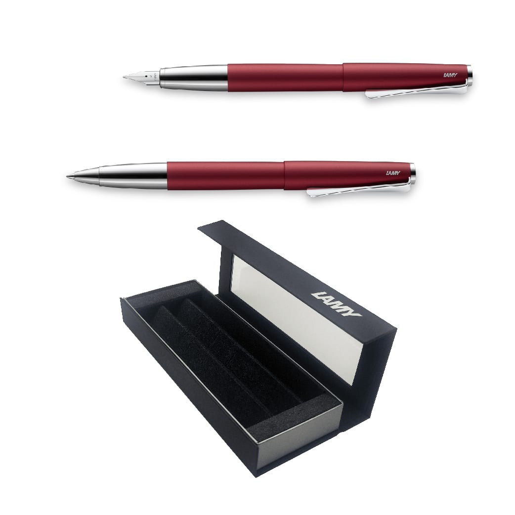 Set Edicion Especial Lamy Studio Royal Red Pluma + Rollerball1