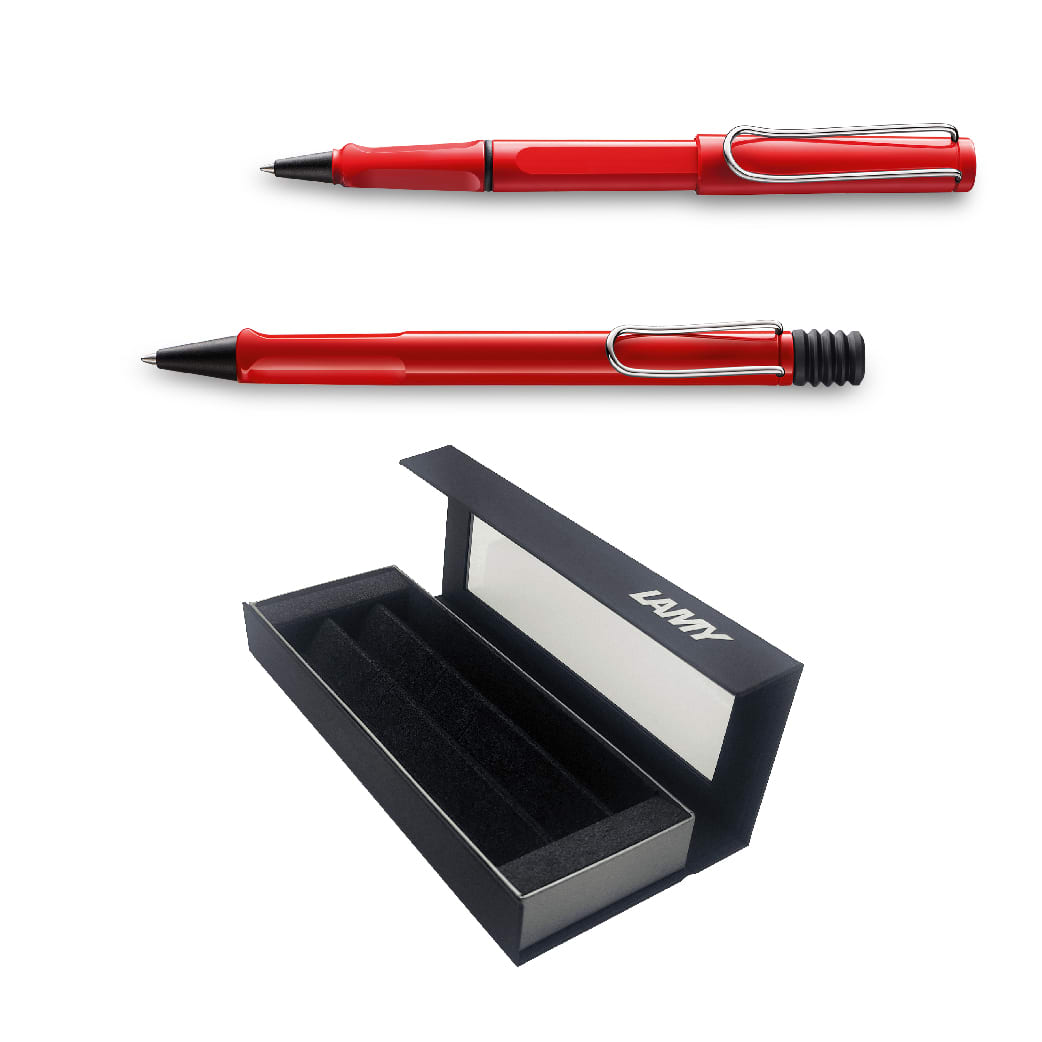 Set Lamy Safari Rollerball + Boligrafo1