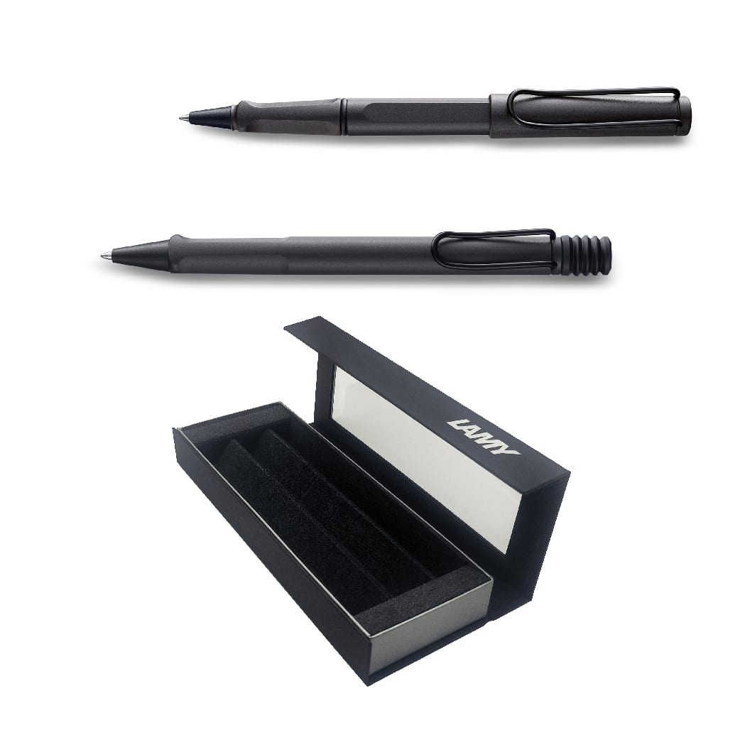 Set Lamy Safari Umbra Rollerball + Boligrafo1