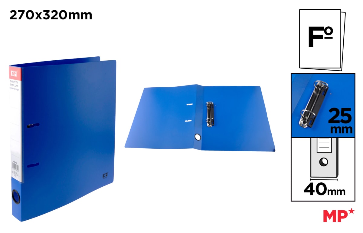 Carpeta 2 Anillas Fº Colores (MP)1