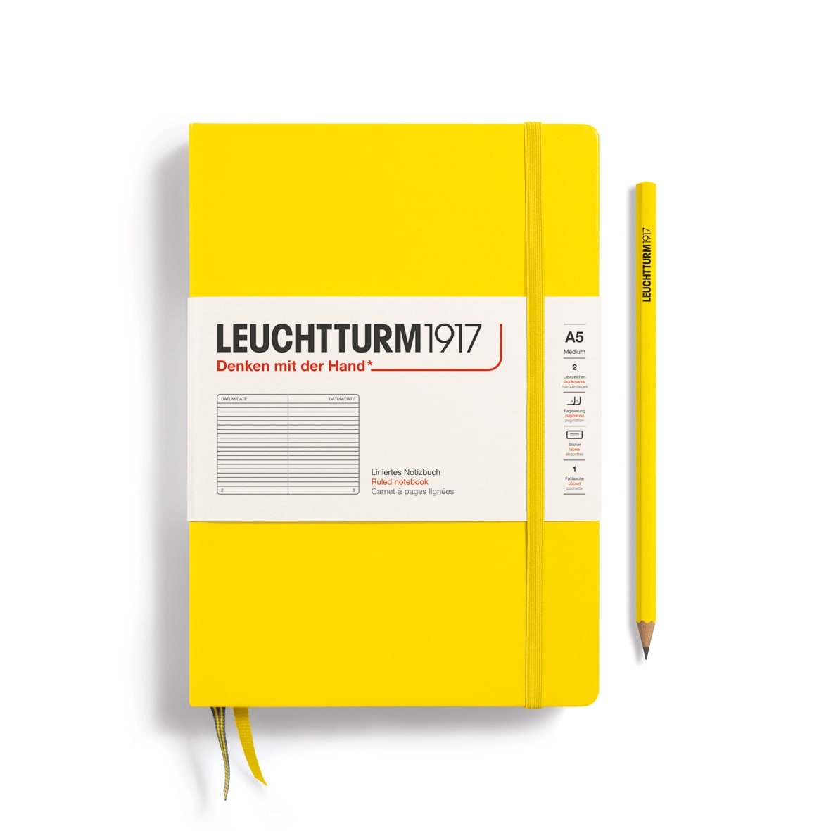 Libreta Leuchtturm1917 tapa dura A5 Li Lemon1