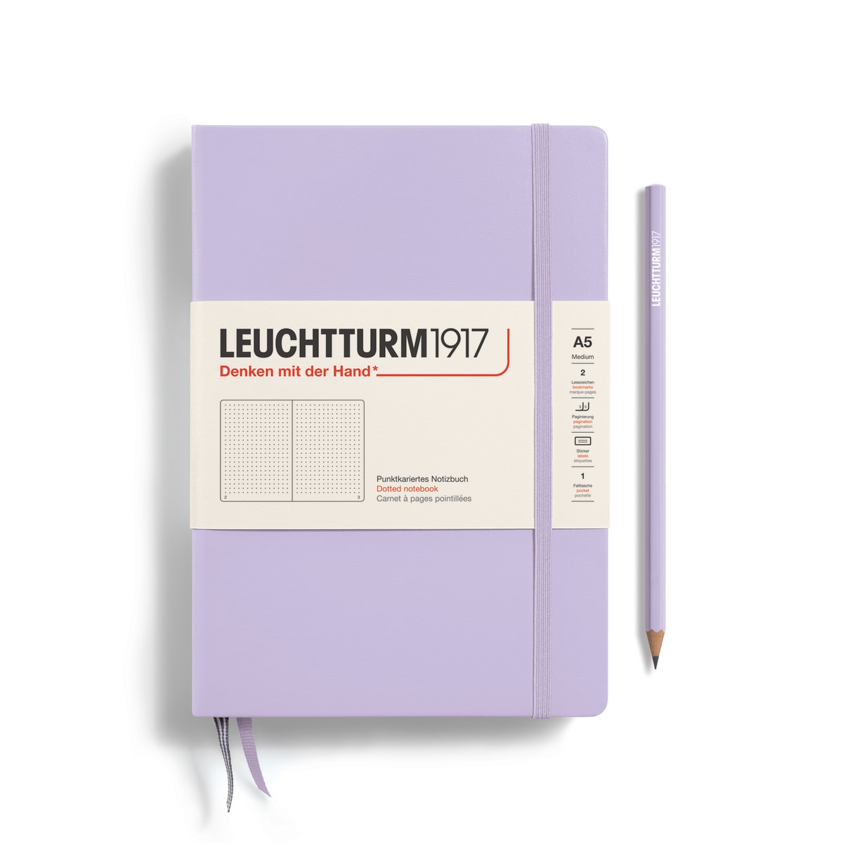 Libreta Leuchtturm1917 tapa dura A5 Pu Lilac1