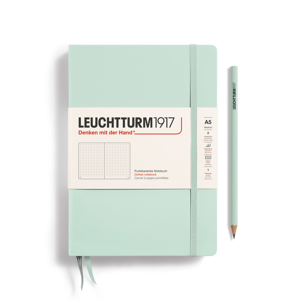 Libreta Leuchtturm1917 tapa dura A5 Pu Mint Green5