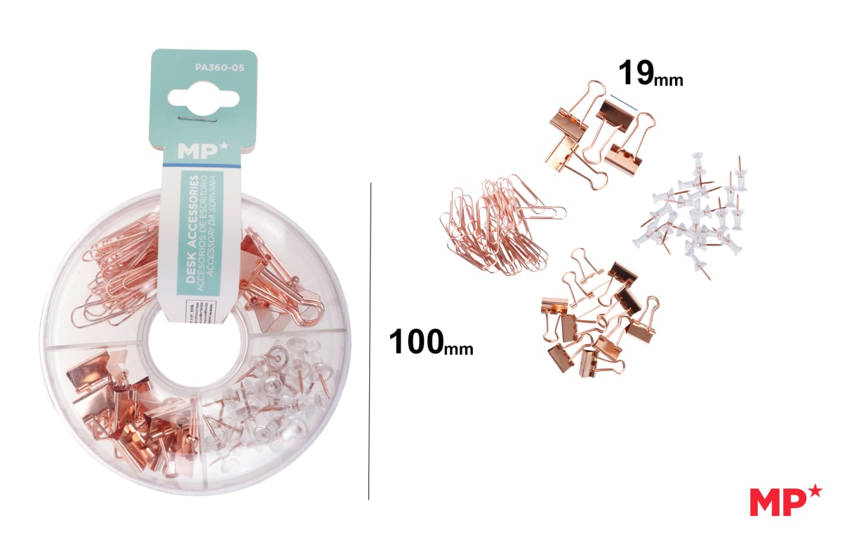 Accesorios De Escritorio 10 cm Rose Gold (MP)1