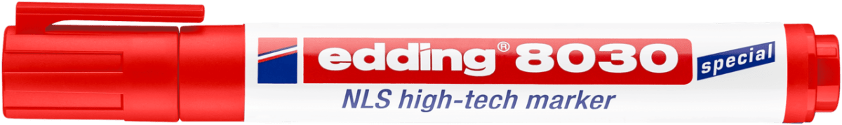 Marcador nuclear, aeronáutico y naval NLS high-tech Edding E-8030 Rojo1