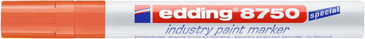 Marcador óleo Industrial Edding E-8750 naranjo1