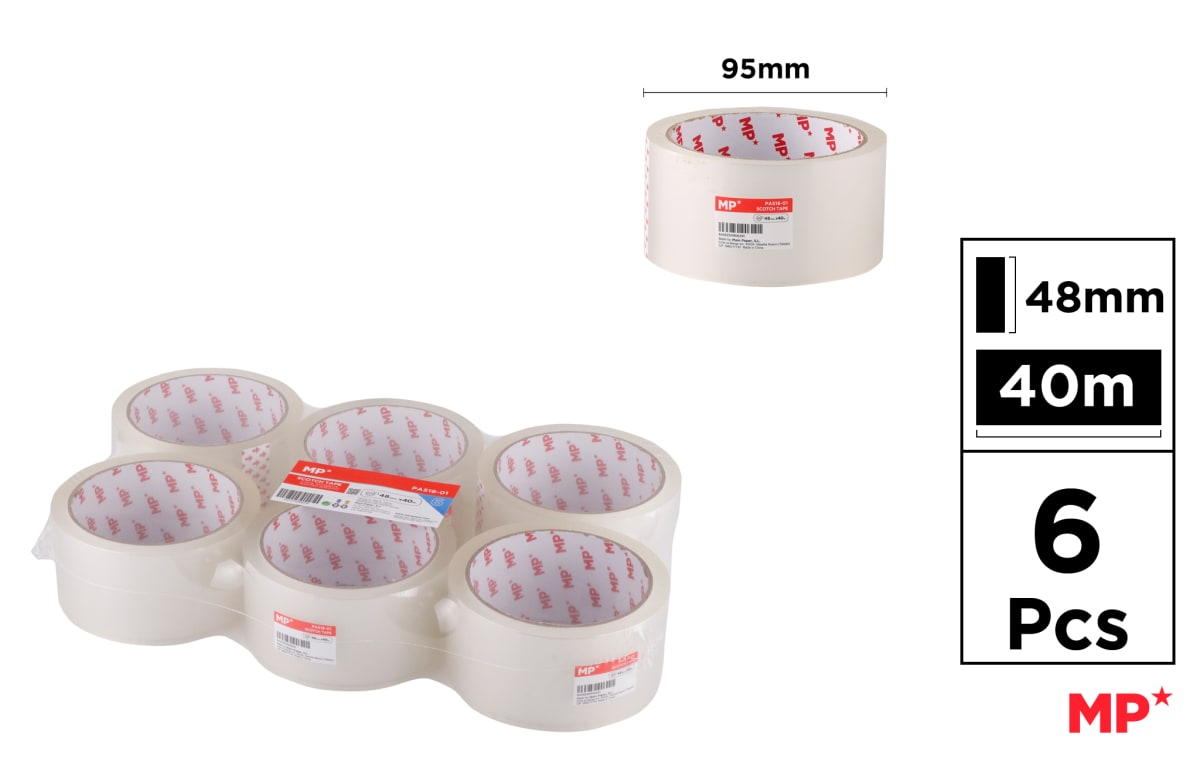 Cinta Adhesiva Transparente 48 Mm X 40 M (MP)1