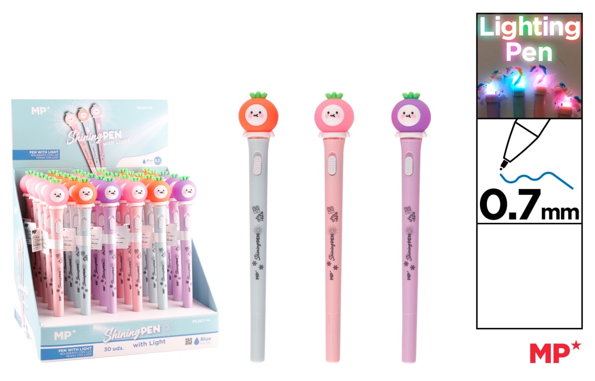 Bolígrafo 0,7 Fantasía Con Luz Osos1