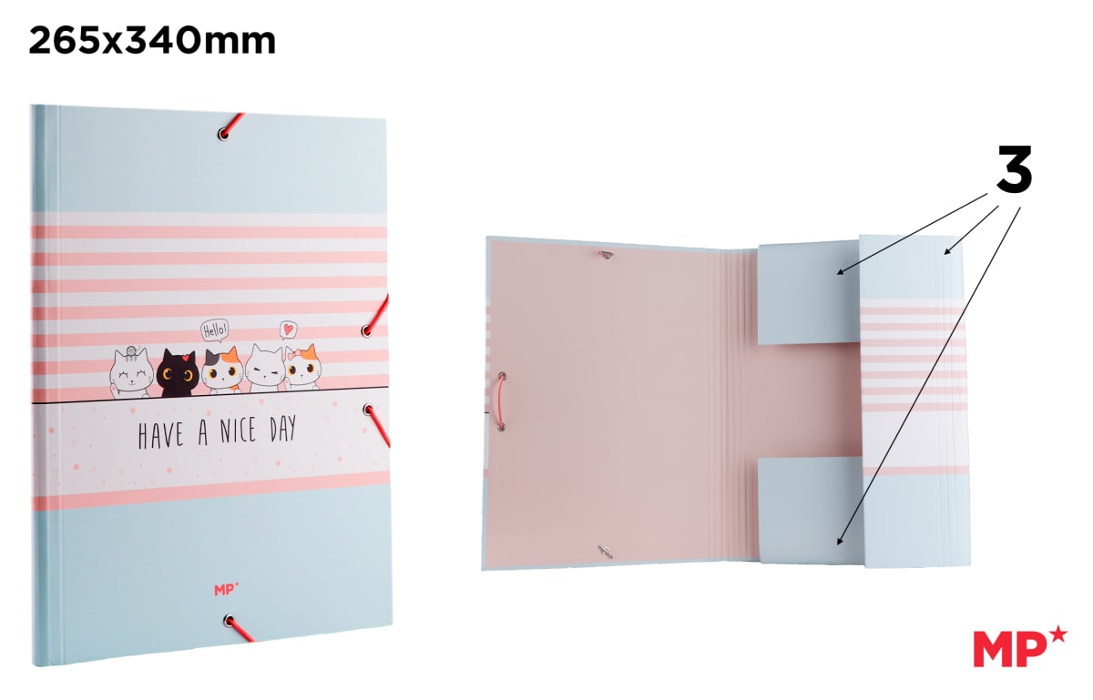 Carpeta Con Solapa Y Goma 26,5 x 34 Cm Nice Day (MP)1