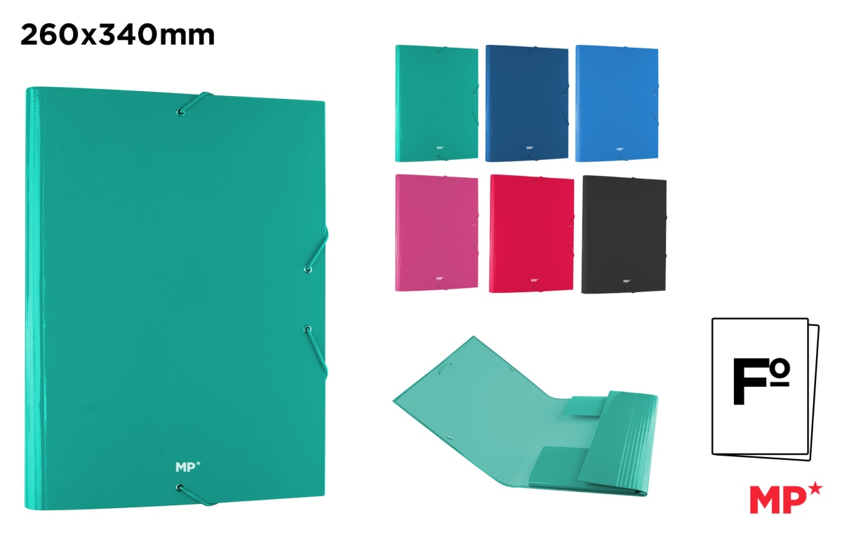 Carpeta C/Solapa Y Goma Fº Colores Surtidos (MP)1