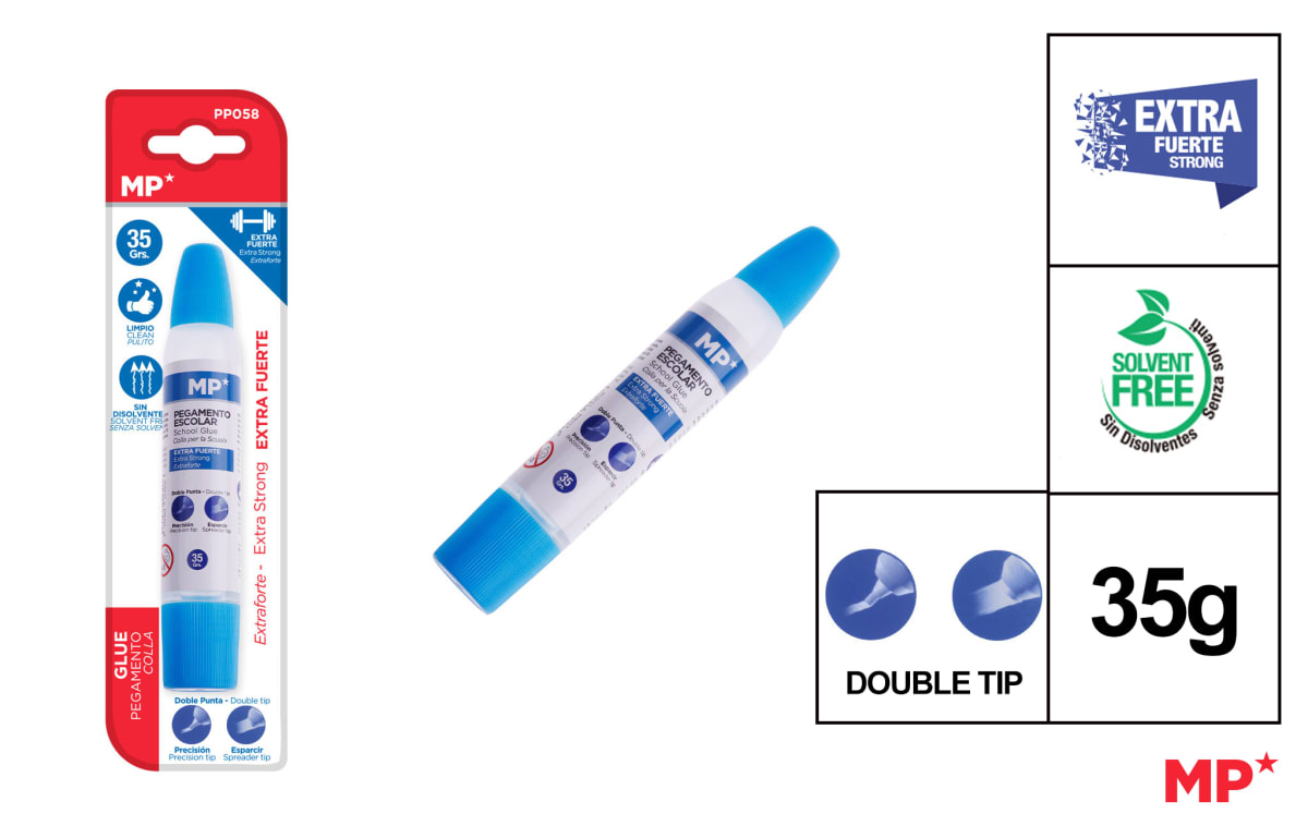 Pegamento Escolar Extra Fuerte Dos Puntas 35 ml (MP)1