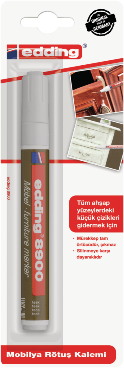 Marcador lacado para muebles Edding E-8900 Teca
