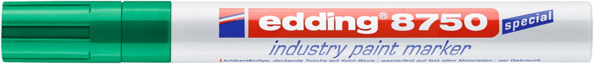 Marcador óleo Industrial Edding E-8750 verde1