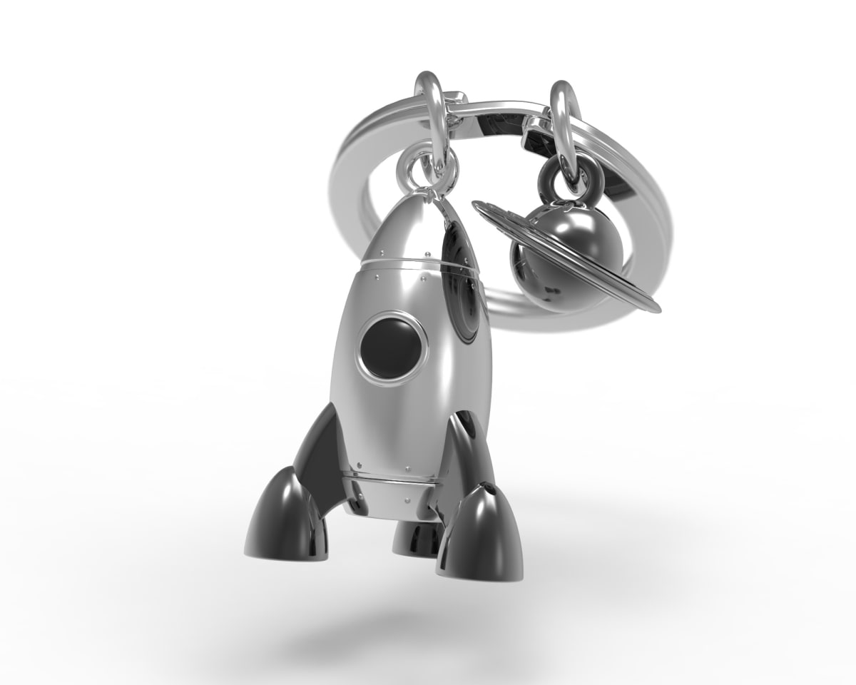 Metalmorphose® Llavero Vectorbox - Cohete1