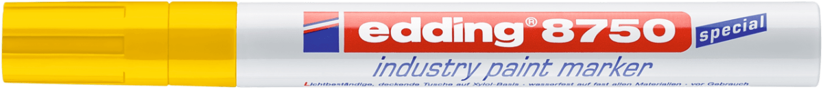 Marcador óleo Industrial Edding E-8750 amarillo