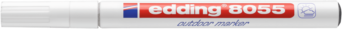 Marcador para exteriores Edding e-8055 Blanco