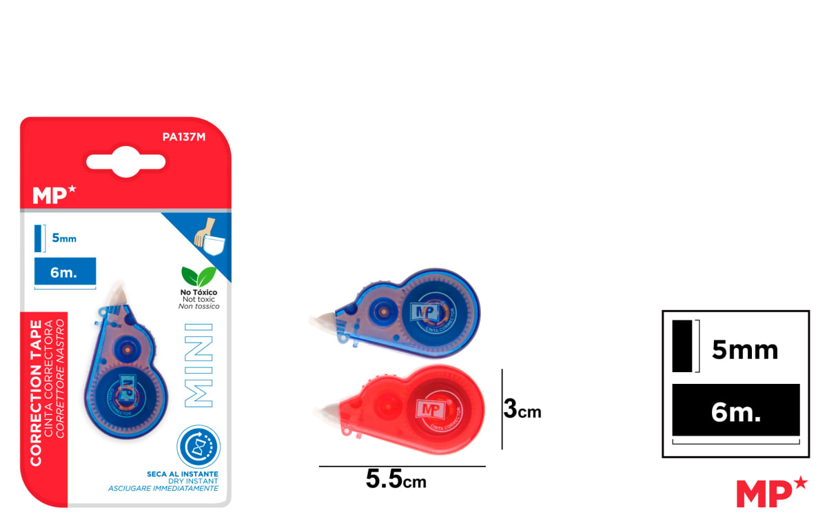 Corrector Cinta Mini 5 Mm X 6 mt (MP)1