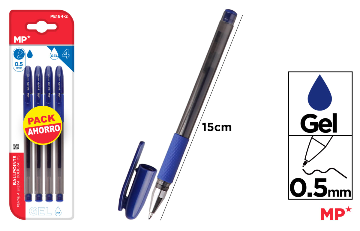 Bolígrafos De Tinta De Gel Punta 0.5Mm 4Uds1