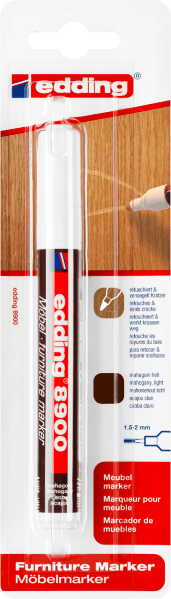Marcador lacado para muebles Edding E-8900 Caoba1