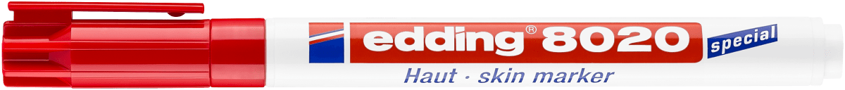 Marcador para la piel Edding E-8020 Rojo1