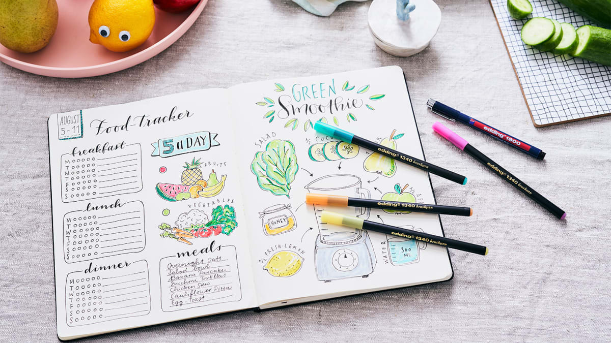 Marcador punta pincel Edding-1340 Azul3