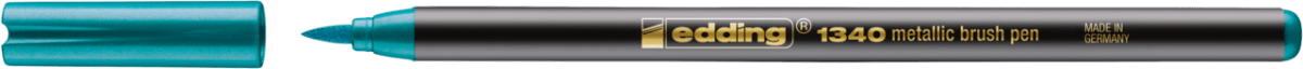 Marcador punta pincel Edding-1340 Verde metalizado2