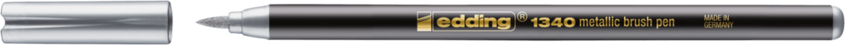 Marcador punta pincel Edding-1340 Plata2