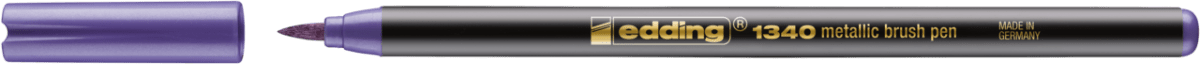 Marcador punta pincel Edding-1340 Violeta metalizado2