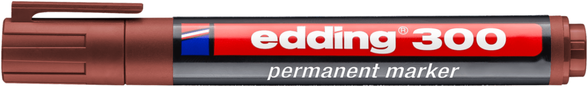 Marcador permanente edding E-300 Cafe1