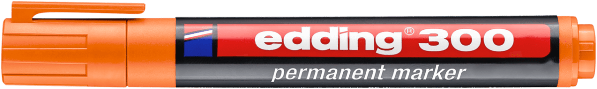 Marcador permanente edding E-300 Naranjo1