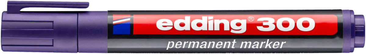 Marcador permanente edding E-300 Violeta1