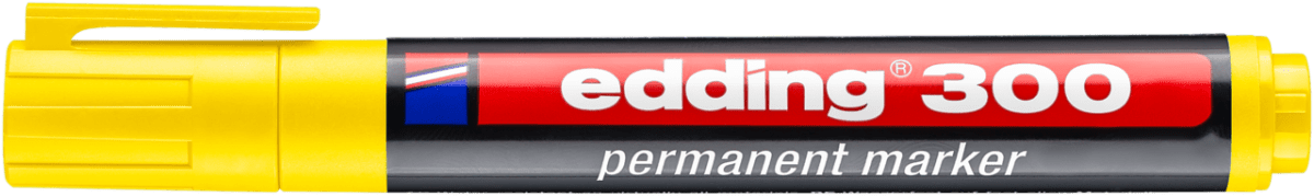 Marcador permanente edding E-300 Amarillo1