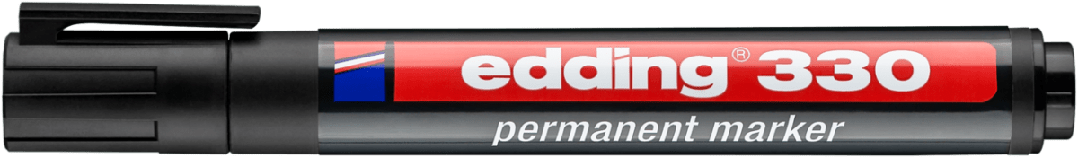 Marcador permanente edding 330 Negro1