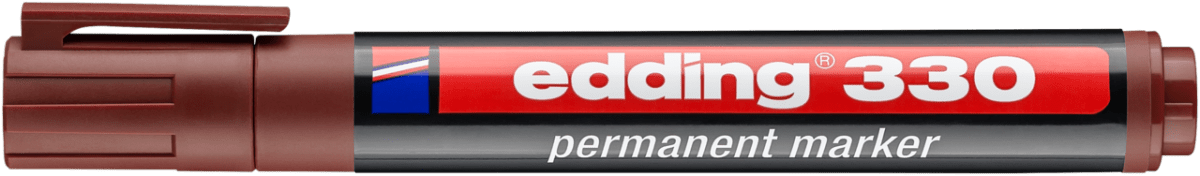 Marcador permanente edding 330 Café1