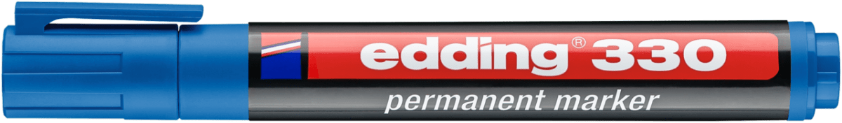 Marcador permanente edding 330 Celeste1