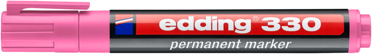 Marcador permanente edding 330 Rosado1