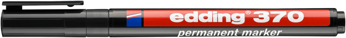 E-370 Marcador Permanente Negro Edding