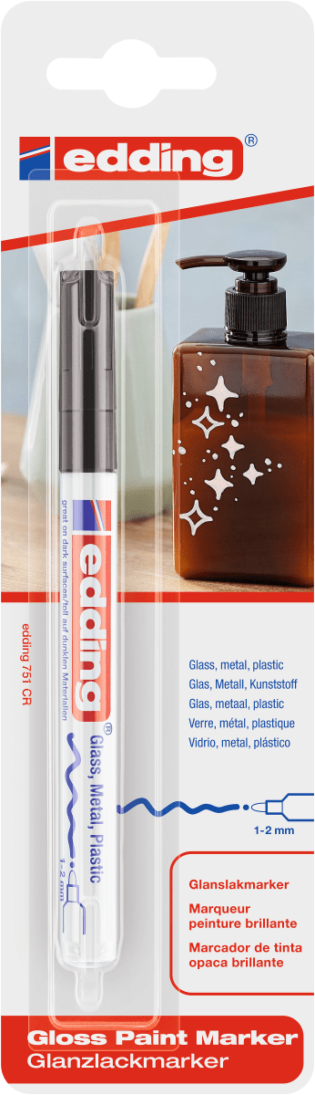 e-751/1 BL Marcador De Pintura Negro (EDD)1