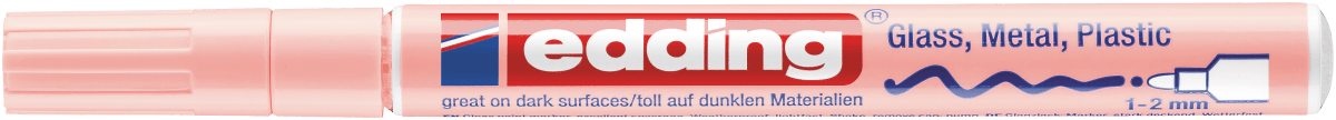 Marcador Óleo Permanente Edding E-751  Rosado Pastel1