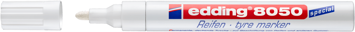 Marcador Para Neumáticos  Edding  E-8050 Blanco