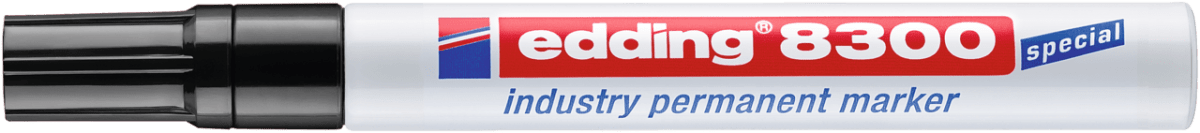 Marcador permanente industrial edding 8300 Negro1